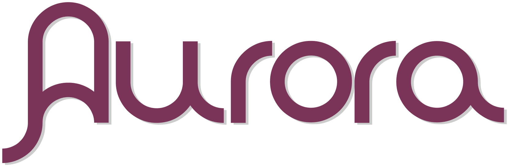 Aurora burgundy Logo